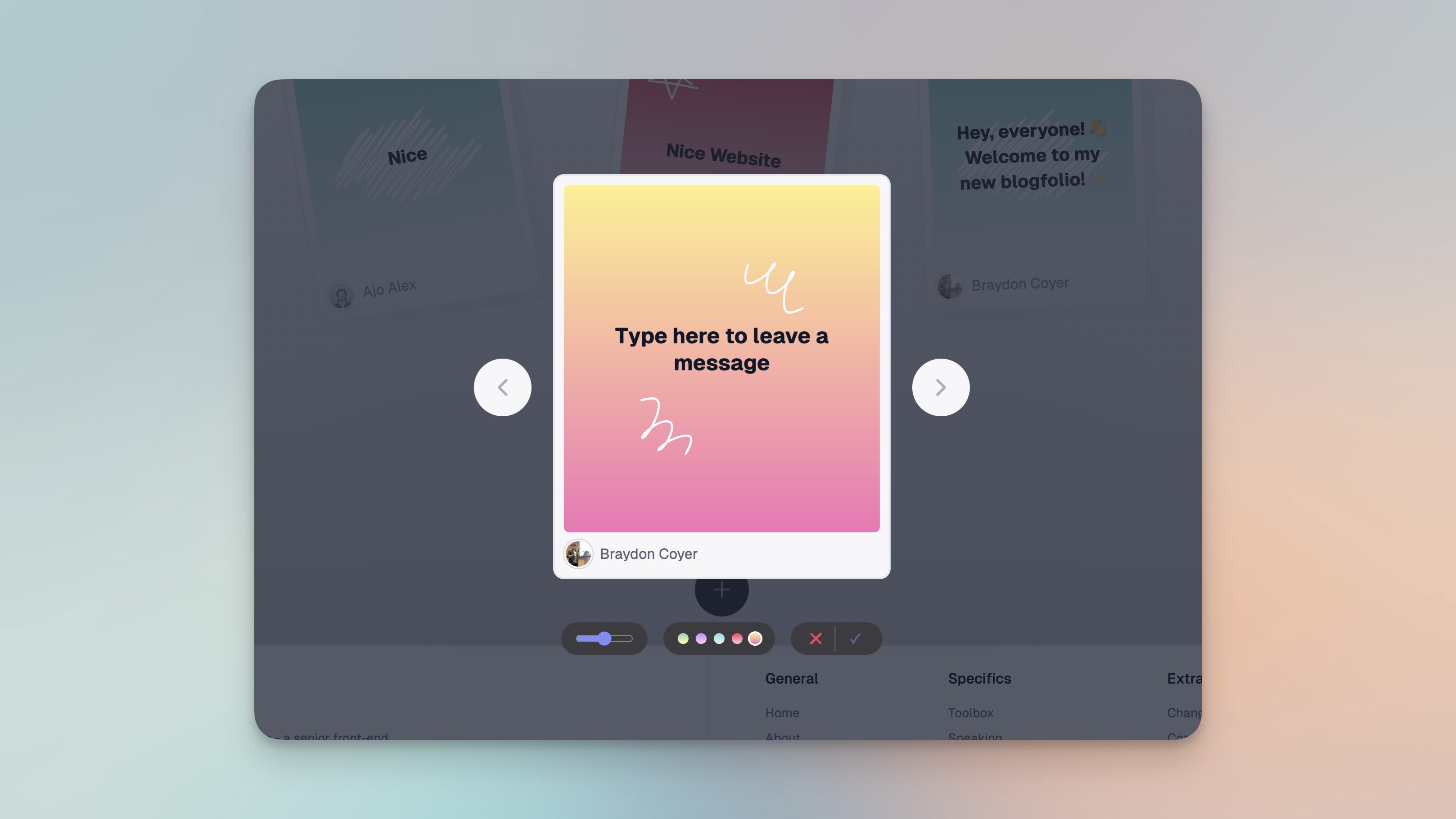 The new community wall!